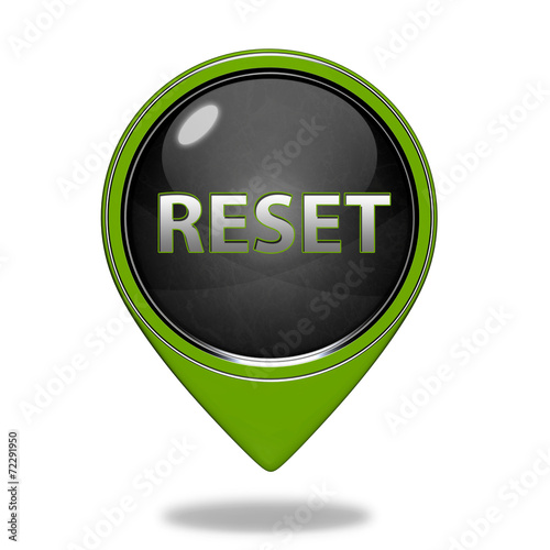 Obraz na płótnie reset pointer icon on white background