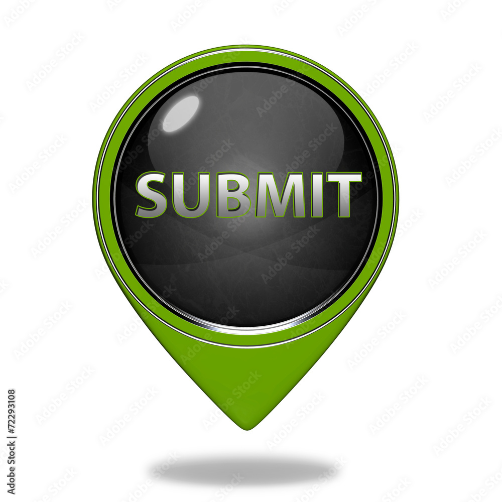 Submit pointer icon on white background Submit pointer icon on white background