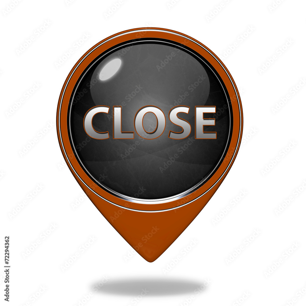 close pointer icon on white background close pointer icon on white background