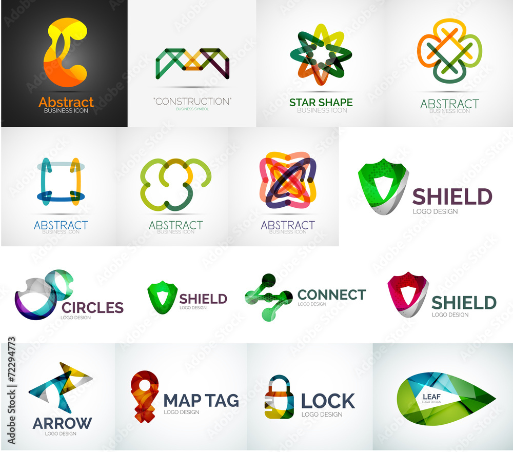 Abstract company logo vector collection Abstract company logo vector collection