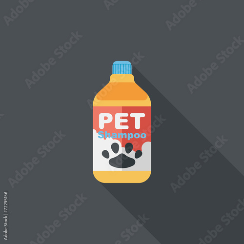 Pet shampoo flat icon with long shadow,eps10