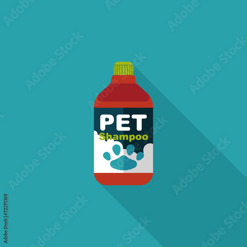 Pet shampoo flat icon with long shadow,eps10