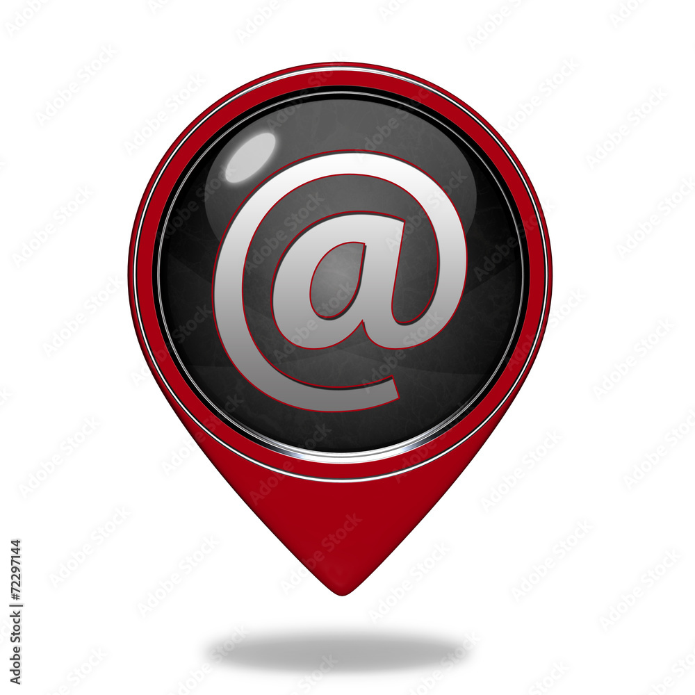 Email pointer icon on white background Email pointer icon on white background