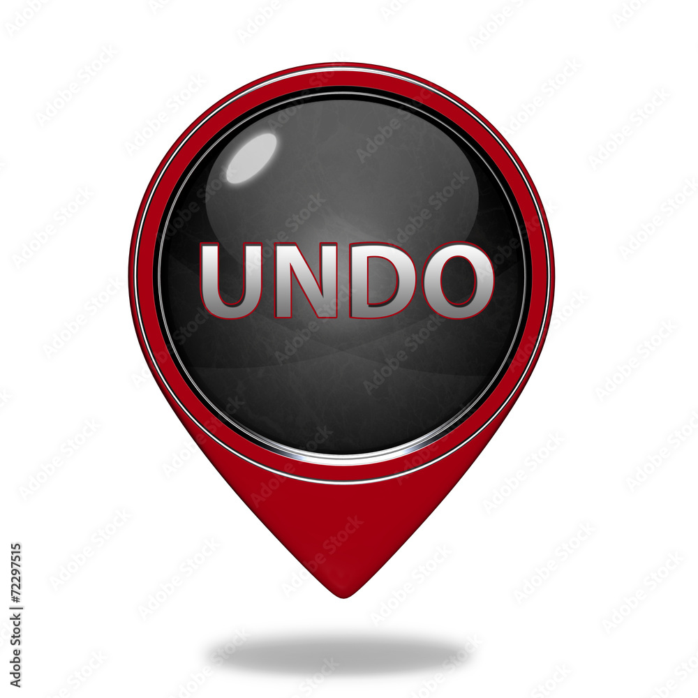 undo pointer icon on white background undo pointer icon on white background