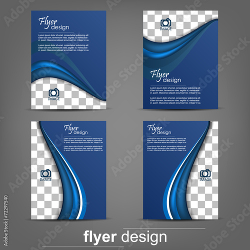Set of business flyer template, corporate banner, cover design 