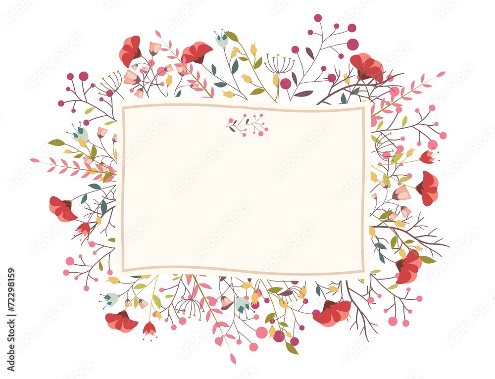 Retro flower for wedding invitation Retro flower for wedding invitation