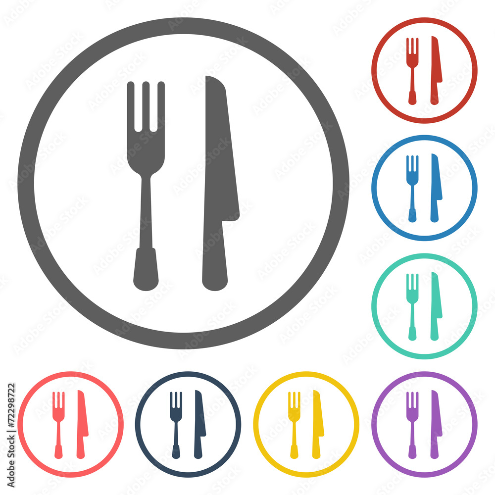 fork knife icon fork knife icon