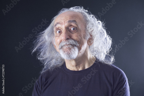 Canvas Print Portrait of a senior man
