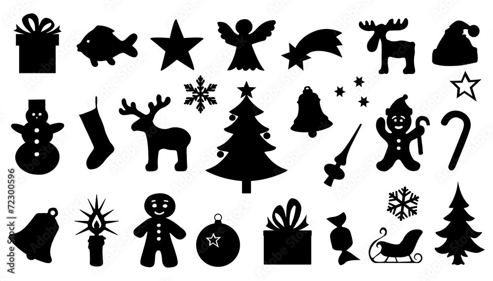 chritmas silhouttes