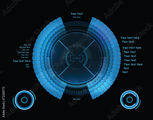 Futuristic infographics as head-up display