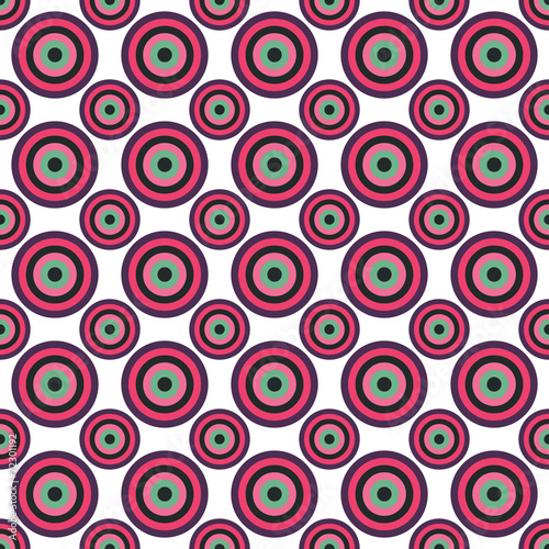 A retro seamless circular pattern