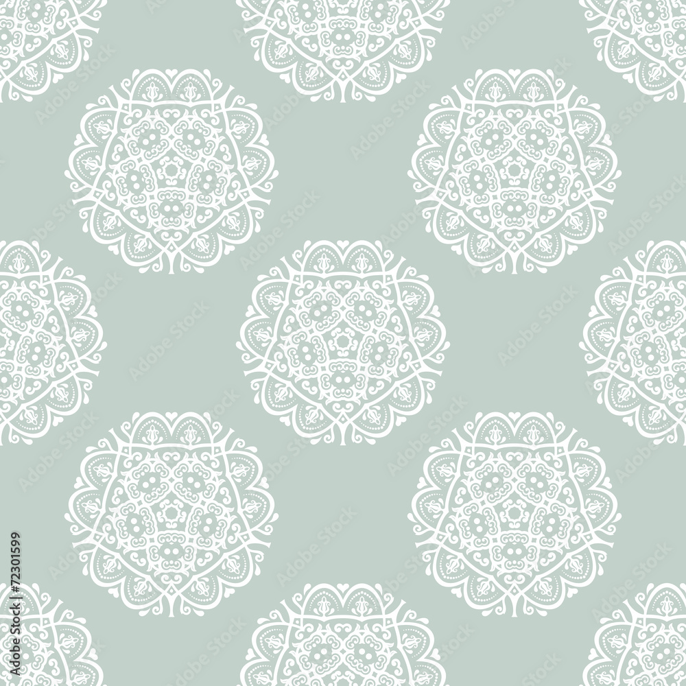 Orient Seamless Vector Pattern. Abstract Background