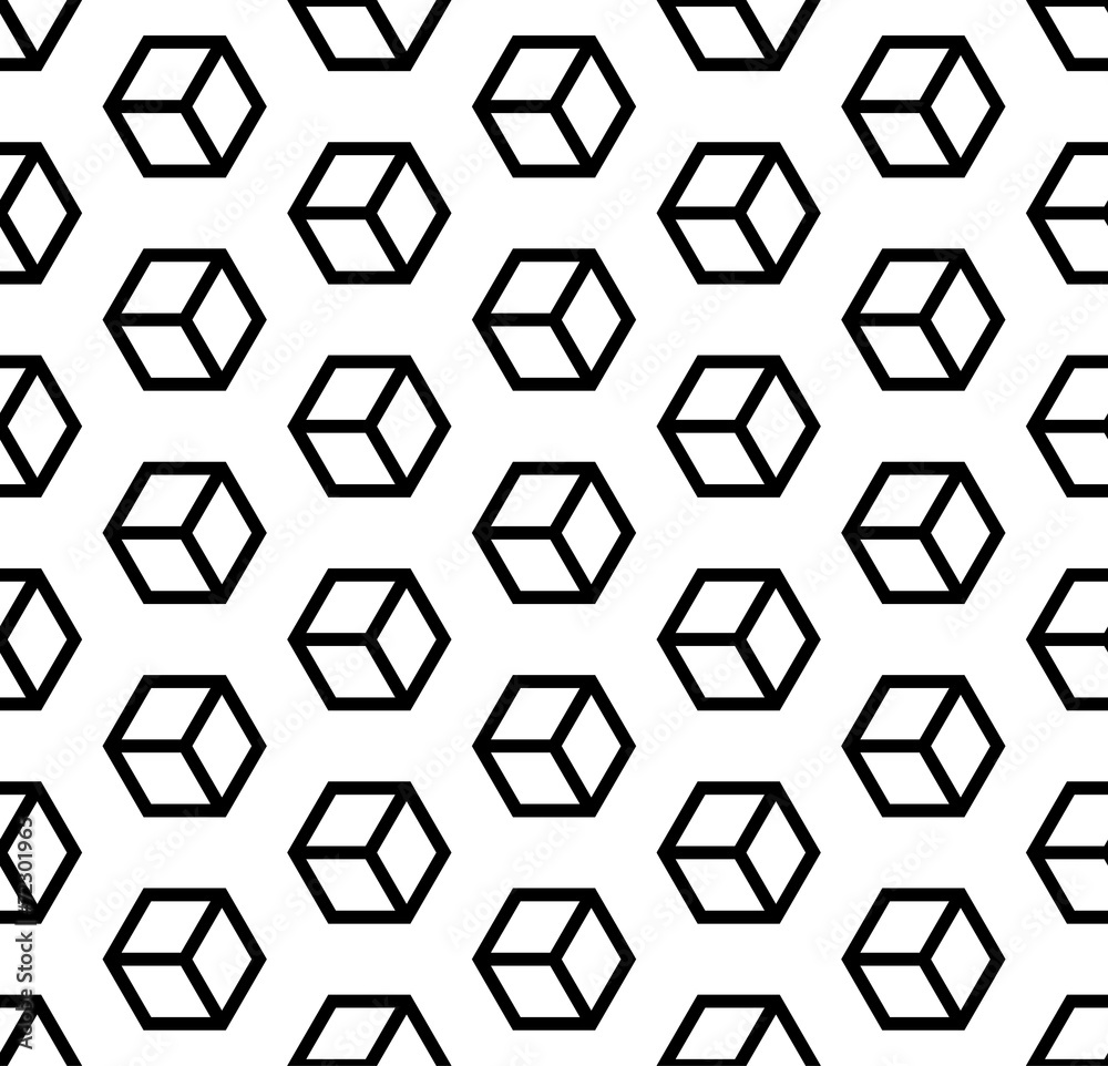 A seamless background of a cube pattern A seamless background of a cube pattern