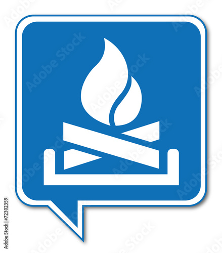 Logo feu de cheminée.