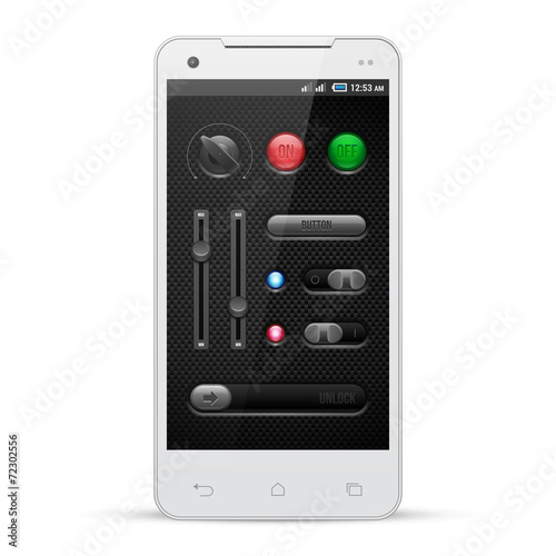 Carbon UI Application Software Controls Set