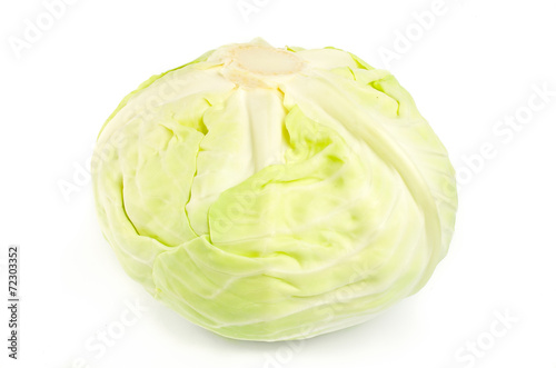 whole cabbage on white background © Stop war in Ukraine!