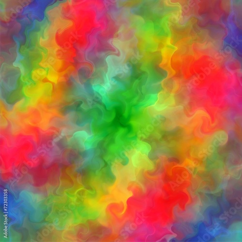 Abstract rainbow color paint fractal art background