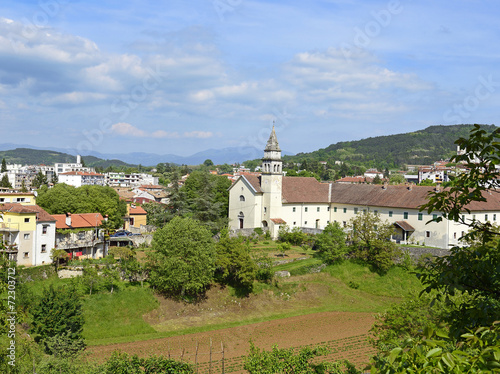 Panorama of old Pazin, Istria, Croatia photo