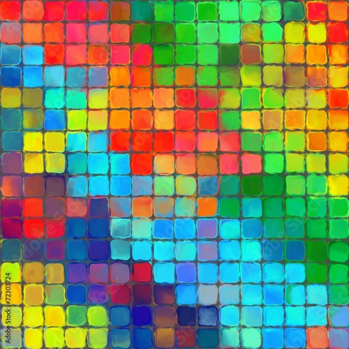 Abstract rainbow color paint mozaic pattern palette background