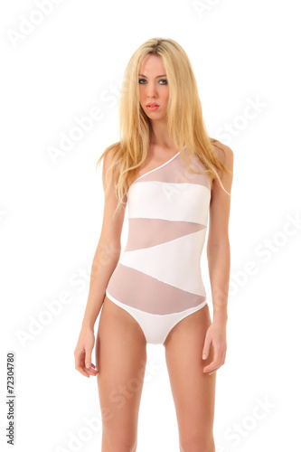 Young sexy lady in swimsuit