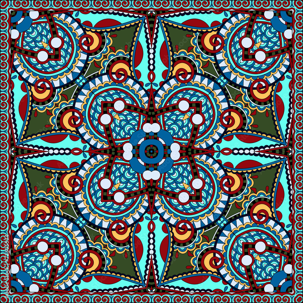silk neck scarf or kerchief square pattern design in ukrainian k silk neck scarf or kerchief square pattern design in ukrainian k