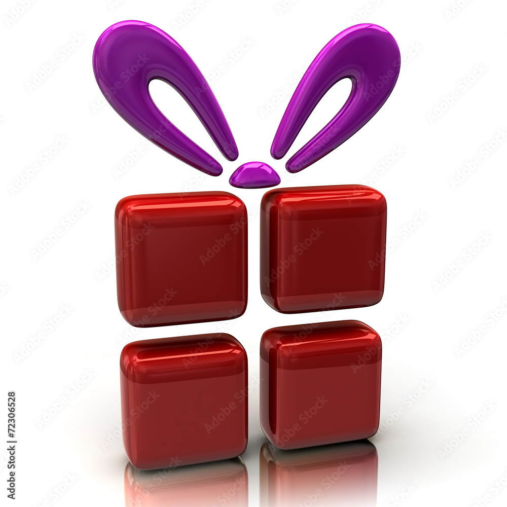 Abstract red gift Abstract red gift