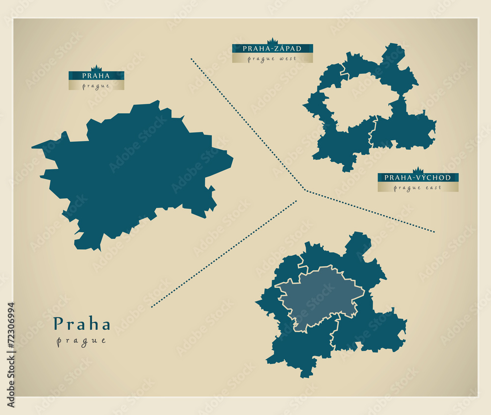 Modern Map - Praha CZ