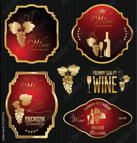 Wine labels collection