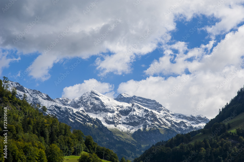 Schneeberge im Melchtal, Obwalden, Schweiz
