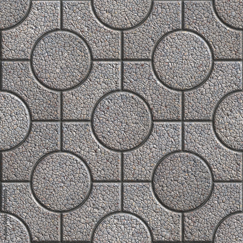 Grey Paving Slabs. Tileable Texture.