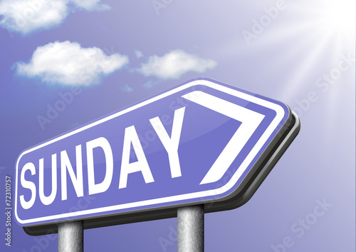 sunday sign