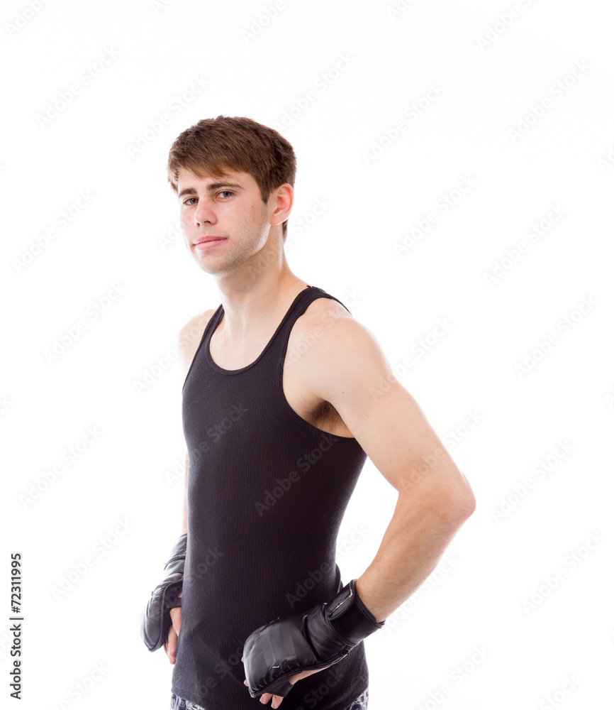 model isolated on plain background pround confident hands on hip model isolated on plain background pround confident hands on hip