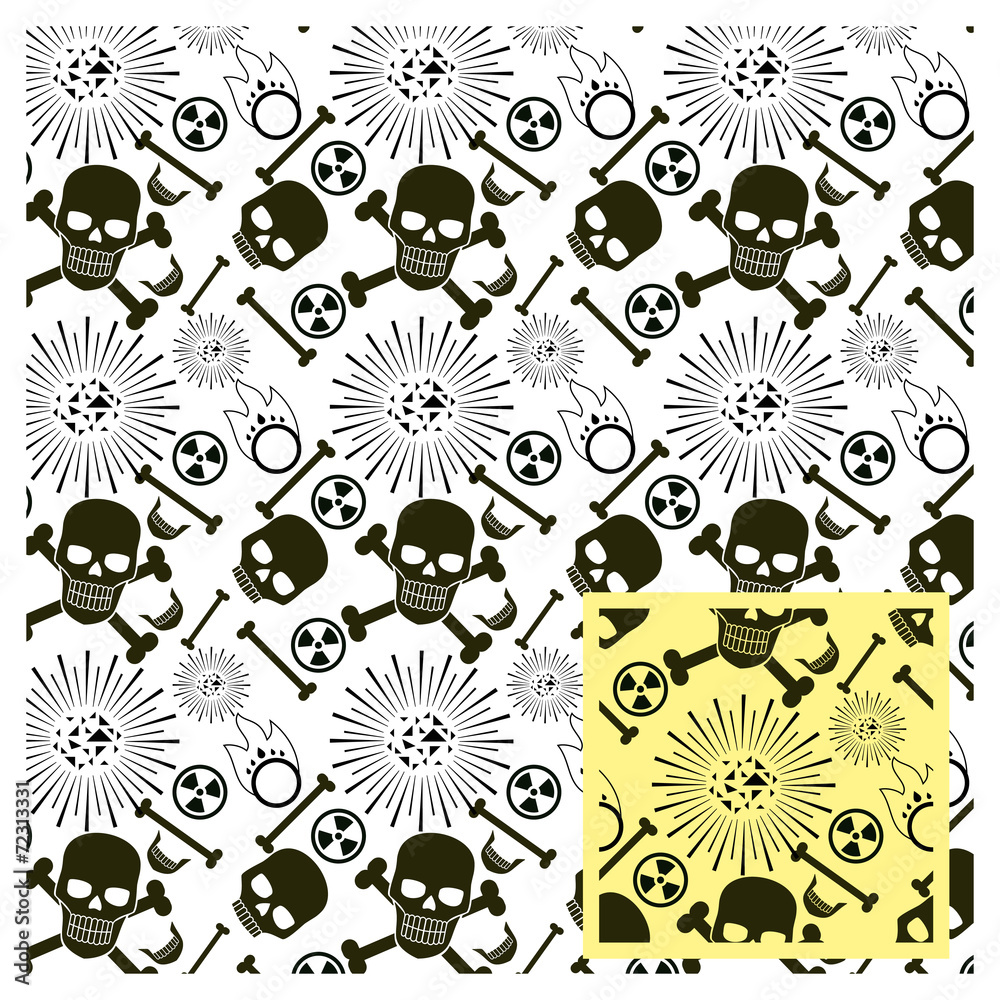 Skull and bones. Skull and bones.