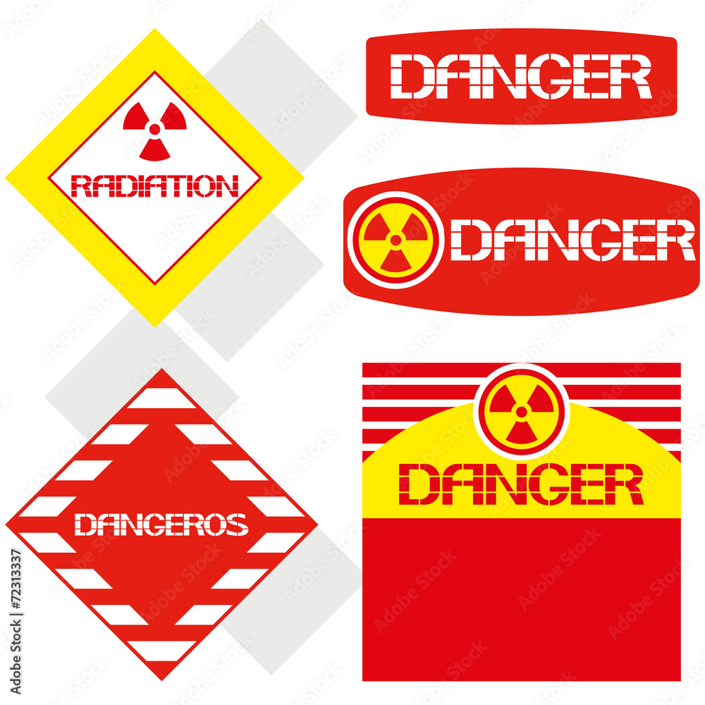 Word- danger,radiation.