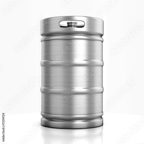 beer keg isolated on white