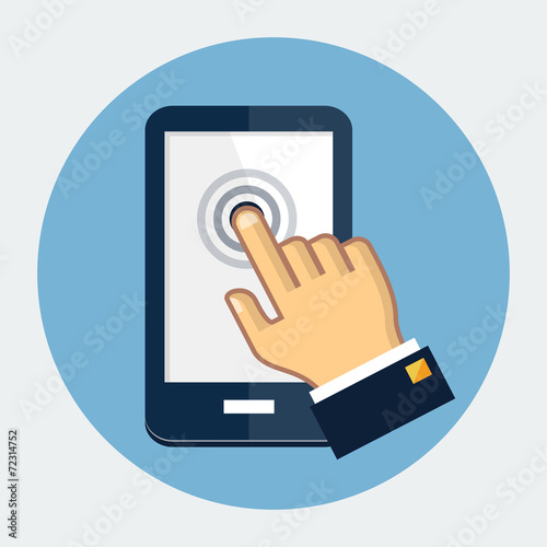 Vector touch screen icon