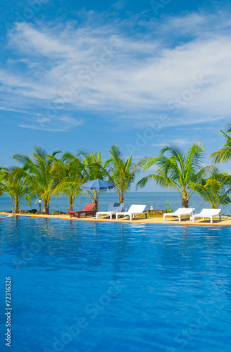 Resort Relaxation Blue Luxury