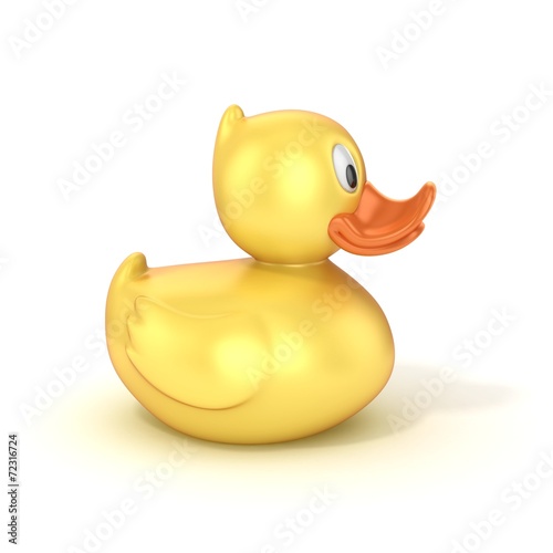 rubber duck 3d illustration