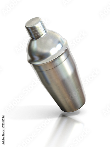 cocktail shaker isolated on a white background photo