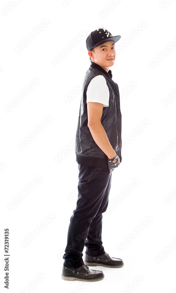 model isolated on plain background back turning around model isolated on plain background back turning around