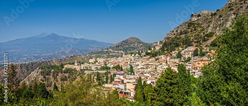 Taormina and Etna, Sicily. © Laure F
