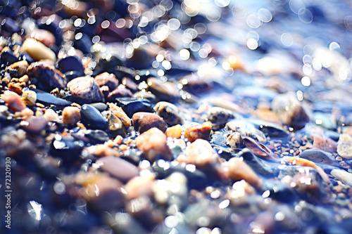 Fotografie, Obraz colorful pebbles pebbles on the beach