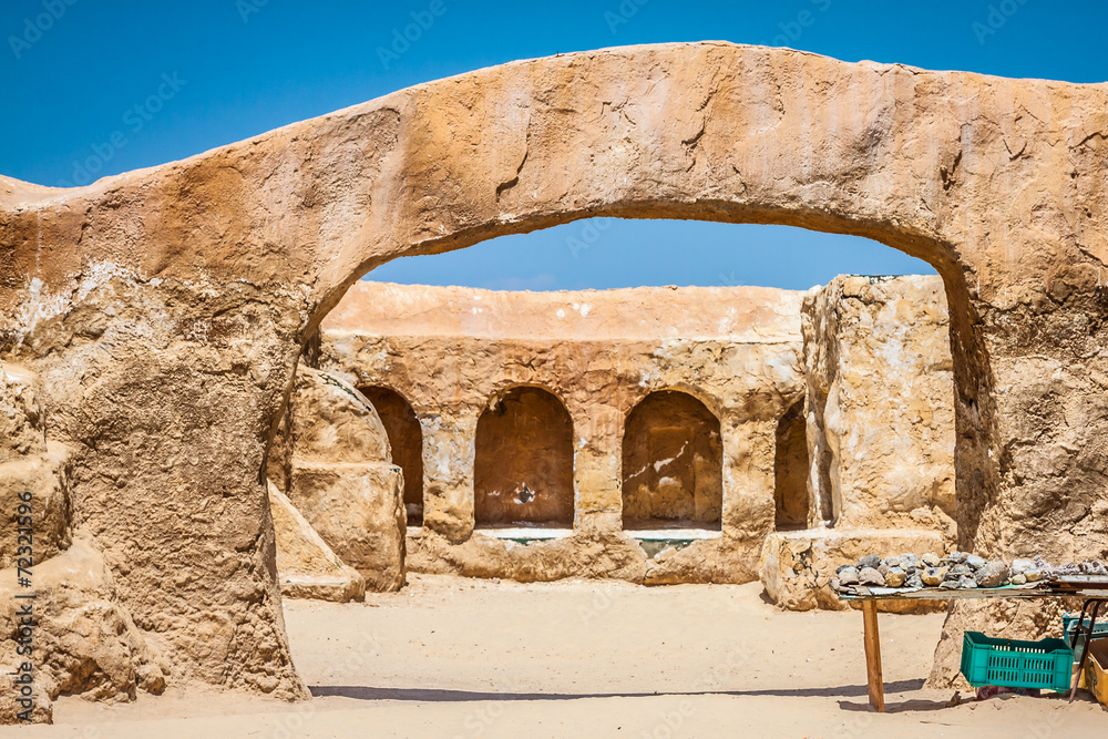 The houses from planet Tatouine - Star Wars film set,Nefta Tunis