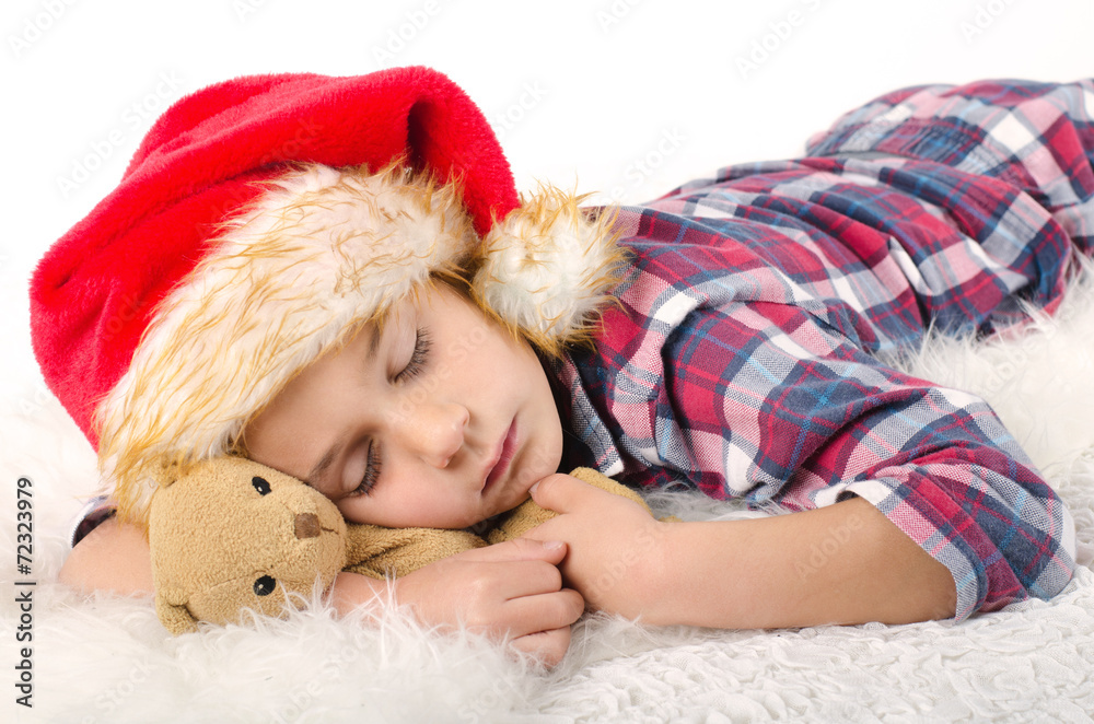 Fototapeta premium Kleiner Weihnachtsmann