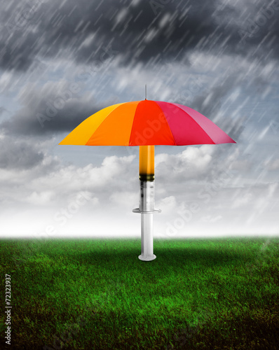 Schutzimpfung bei Schlechtwetter,