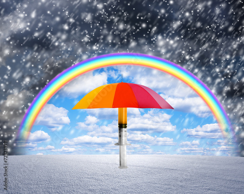 Schutzimpfung bei eis und Schnee
