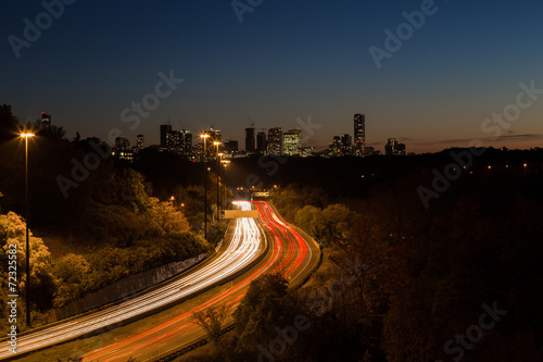 Photography Light Trails on a Highway