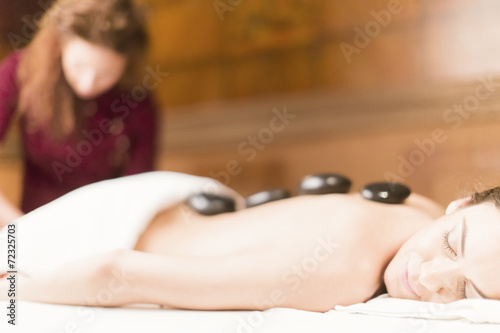 Hot stone massage therapy
