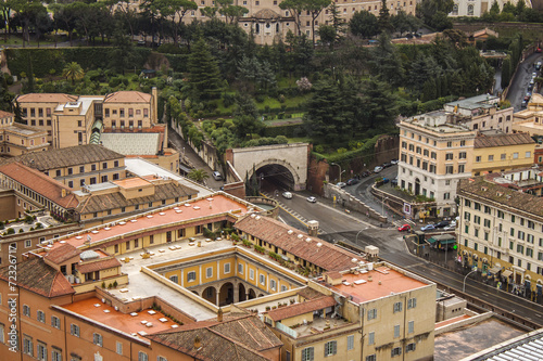  Rome, Italy. A view of the city from a survey platform photo