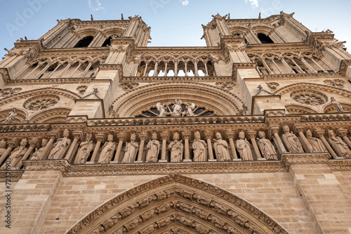 Facade of Notre Dame de Paris, France